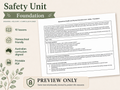 PDHPE Foundation Safety Homeschool Unit