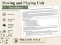 PDHPE Foundation Moving and Playing Homeschool Unit PDF