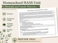 HSIE Foundation Personal and Family Histories Homeschool Unit PDF
