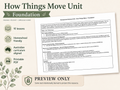 Science Foundation How Things Move Homeschool Unit PDF