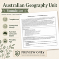 Australian Geography Unit Early Stage One and Resource Pack PDF